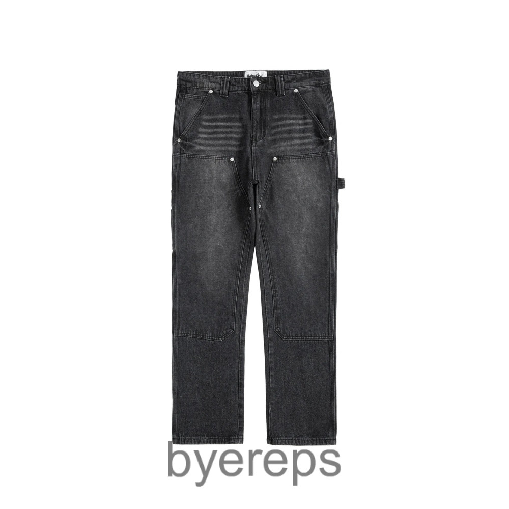 Black denim jeans