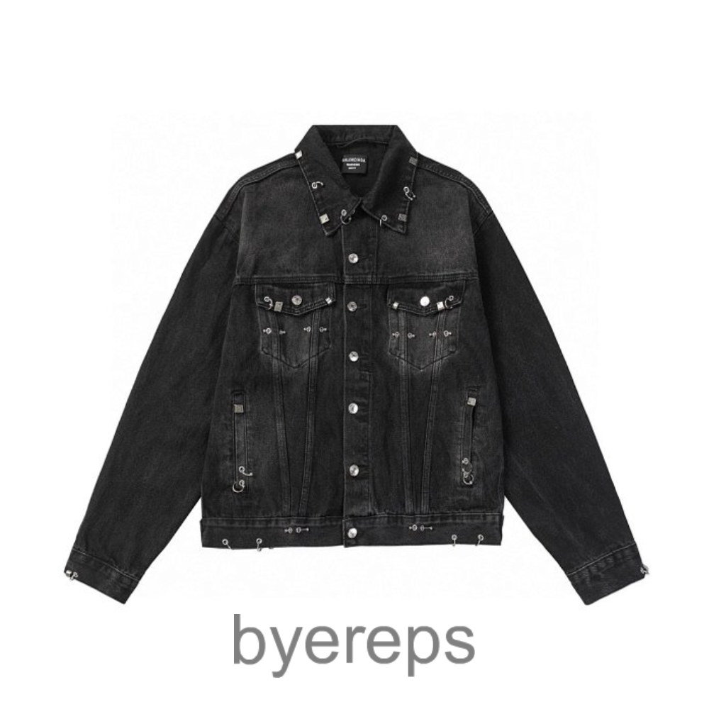 Blcg 24SS Orange Perforated Firehead Denim Jacket