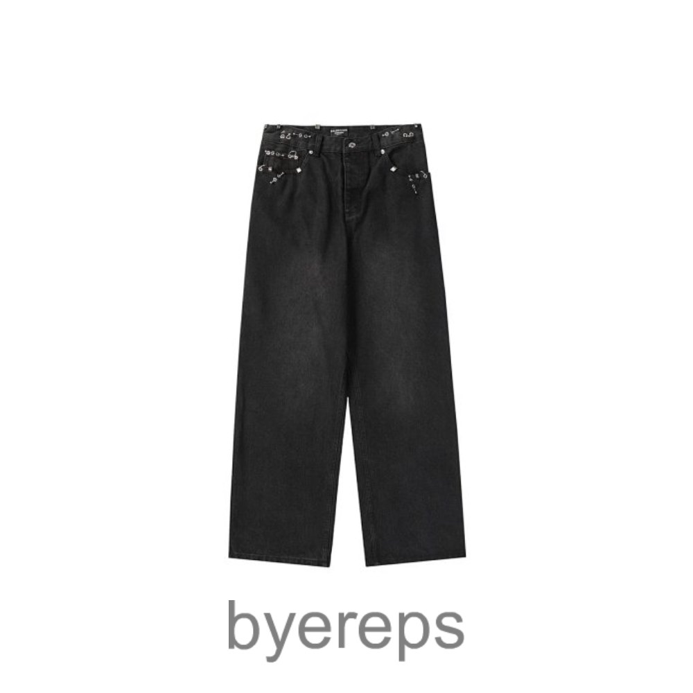 Blcg SS24 Orange Lighter Head Loose Jeans Unisex