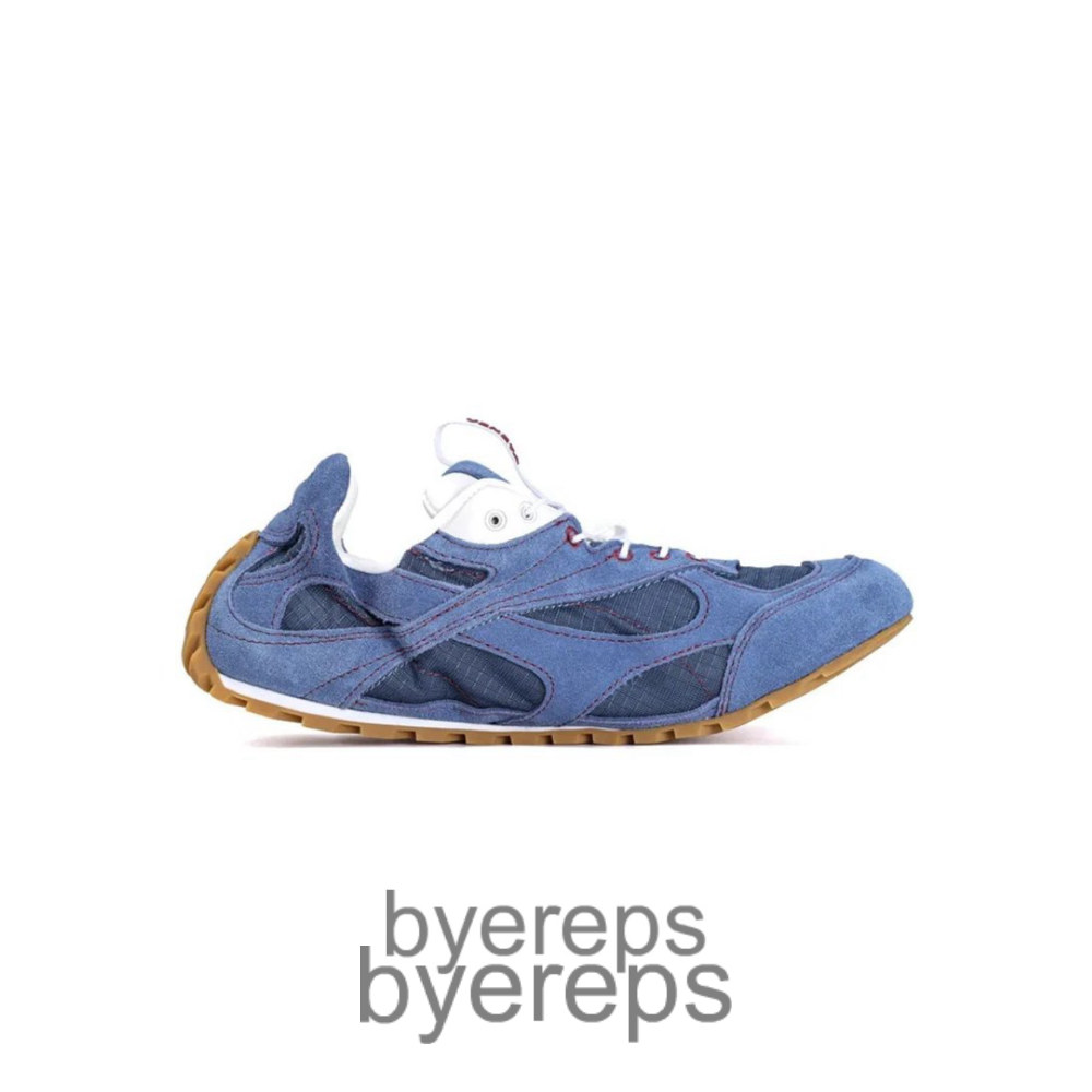 Bottega Venet Orbit Flash Sneakers Blue Venezia