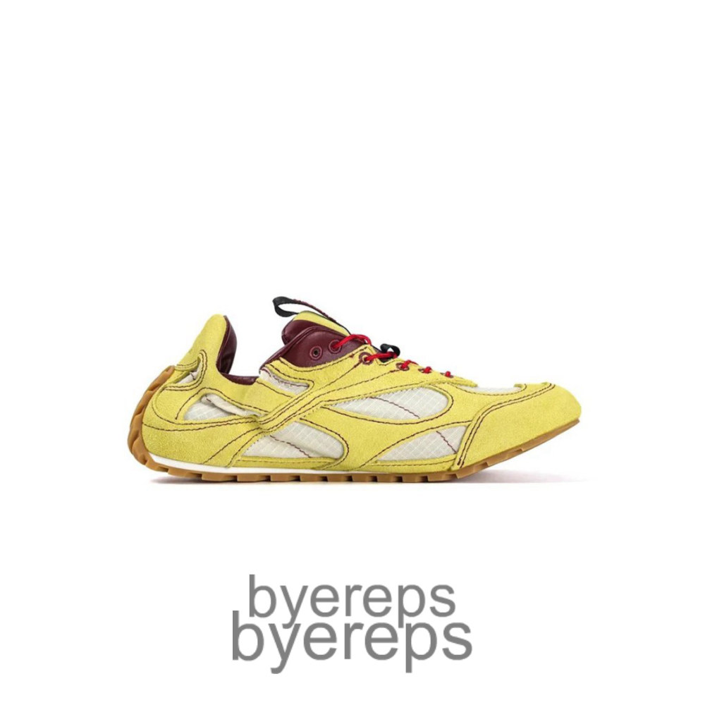 Bottega Venet Orbit Flash Sneakers Yellow