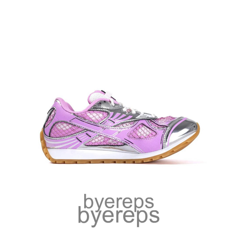 Bottega Veneta Orbit Sneakers Gloss Silver