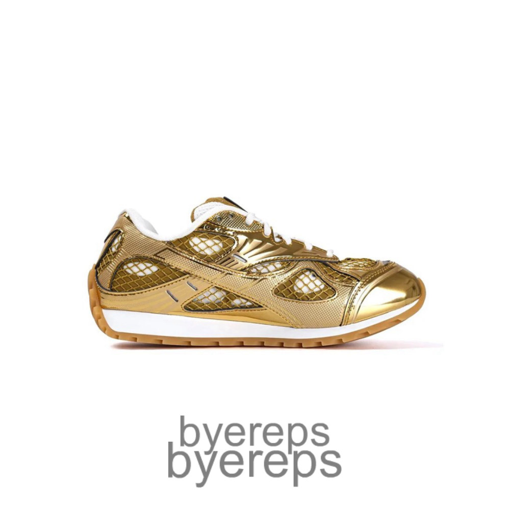 Bottega Veneta Orbit Sneakers Gold White