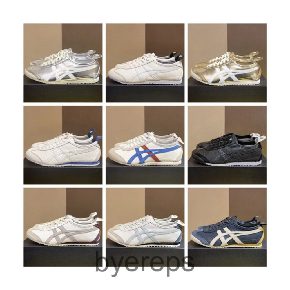 Built-in chip Mexico 66 Osamuka Tiger All Gold All Silver Casual Shoes White Shoes Board Shoes