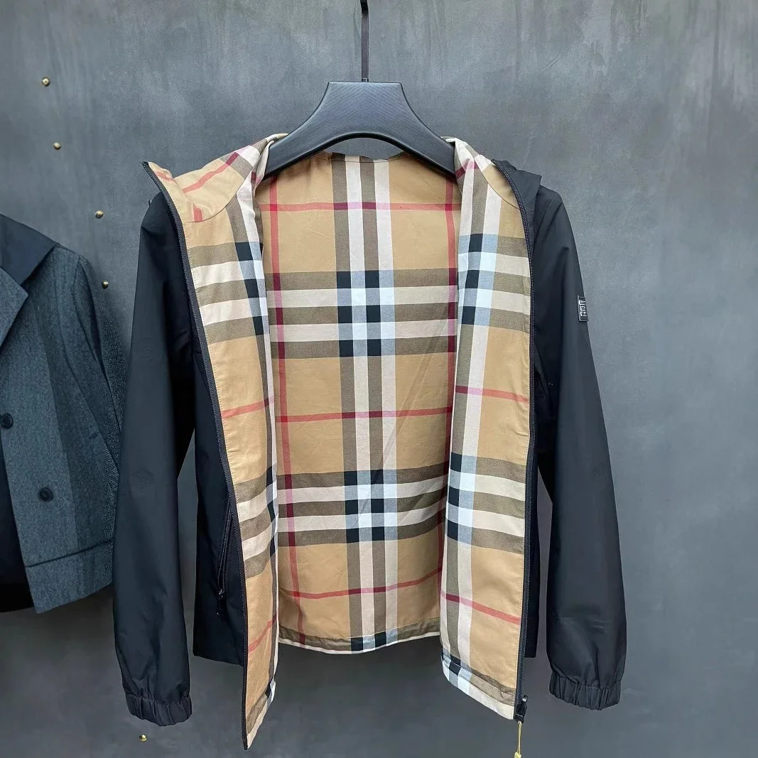 Burberry Check Lining Hooded Jacket