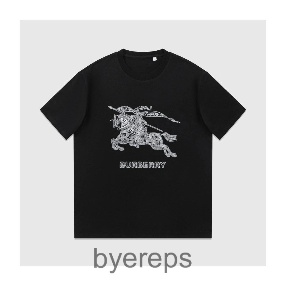 Burberry EDK Logo T-Shirts (black and white)