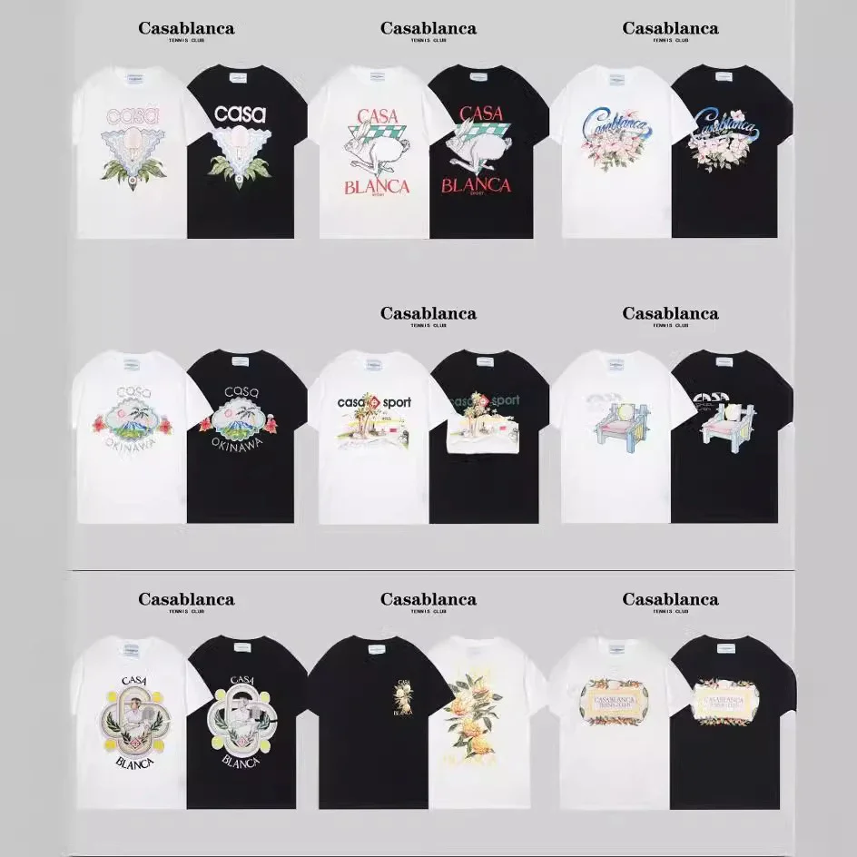 Casablanca Multi-Design Graphic T-Shirts