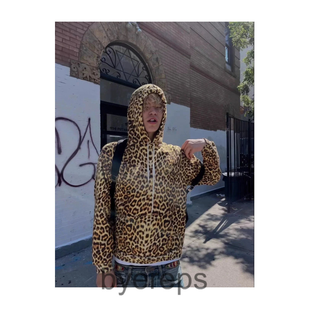 Celine Leopard Hoodie