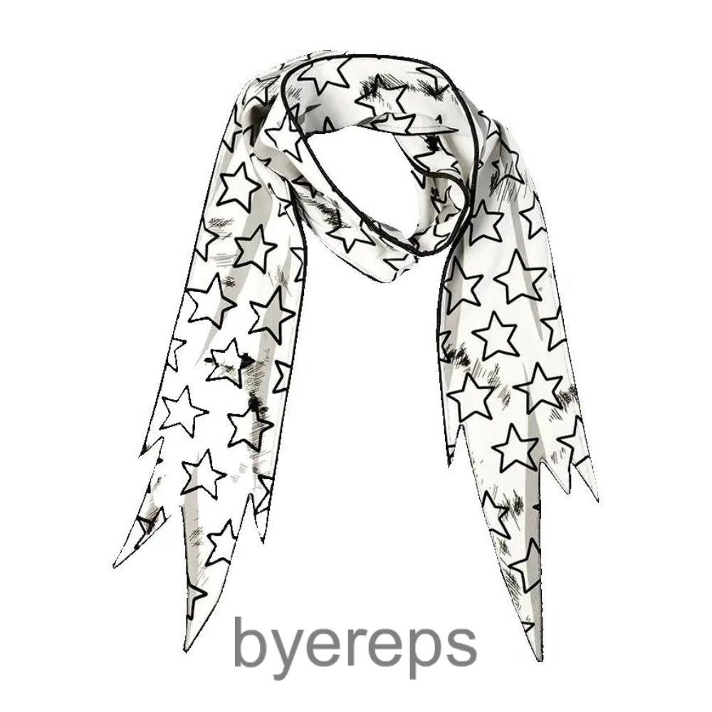 CFIERCE STAR SCARF WHITE