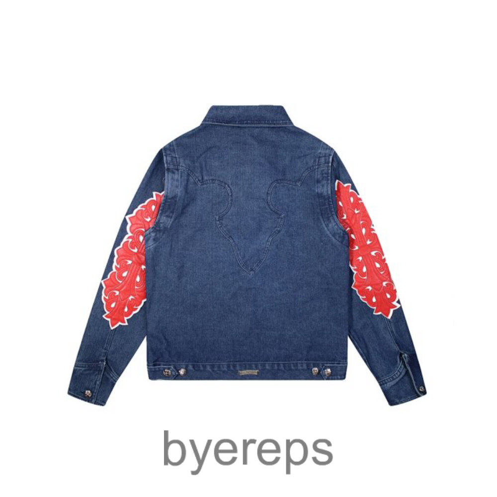 CH Baek Hyun Same Flame Vine Peel Denim Jacket