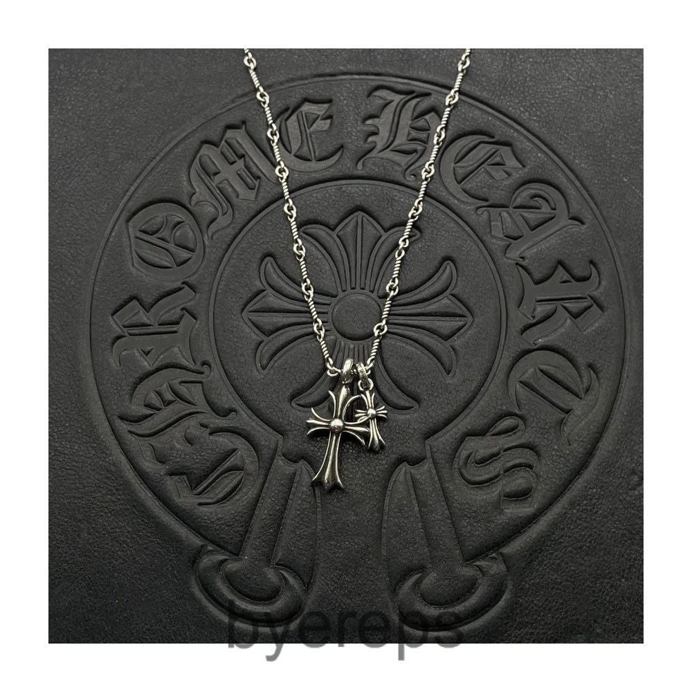 Chrome Hearts Double Cross Pendant