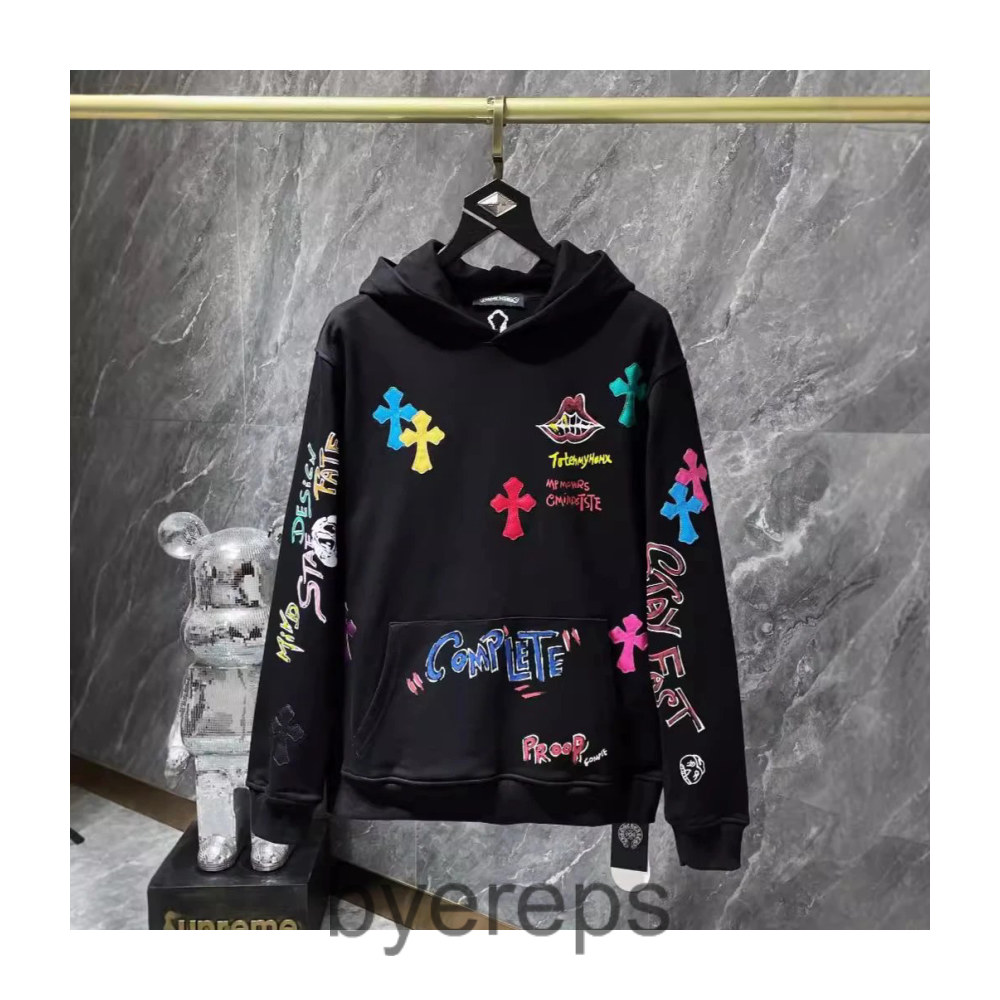 Chrome Hearts Leather Patch Hoodie