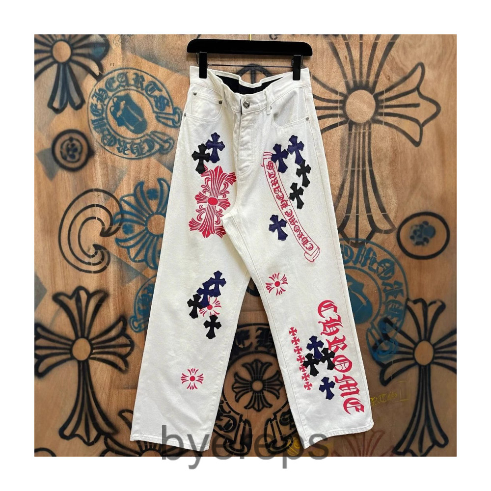 Chrome Hearts Leather Patch Jeans — photo 2 of 4