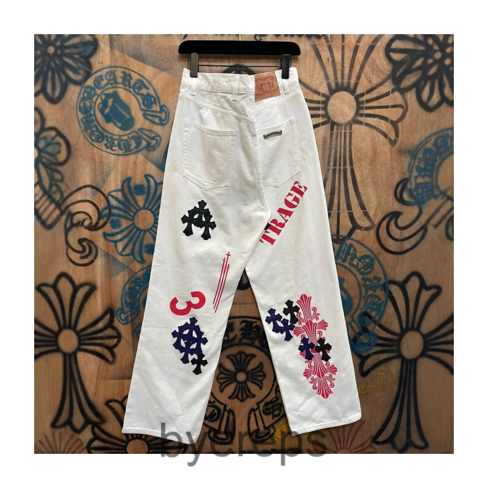 Chrome Hearts Leather Patch Jeans — photo 4 of 4