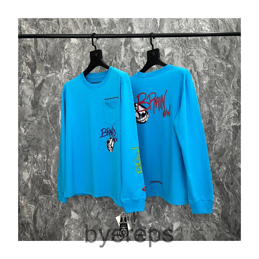 Chrome Hearts Matty Boys Brain New Long Sleeve Blue