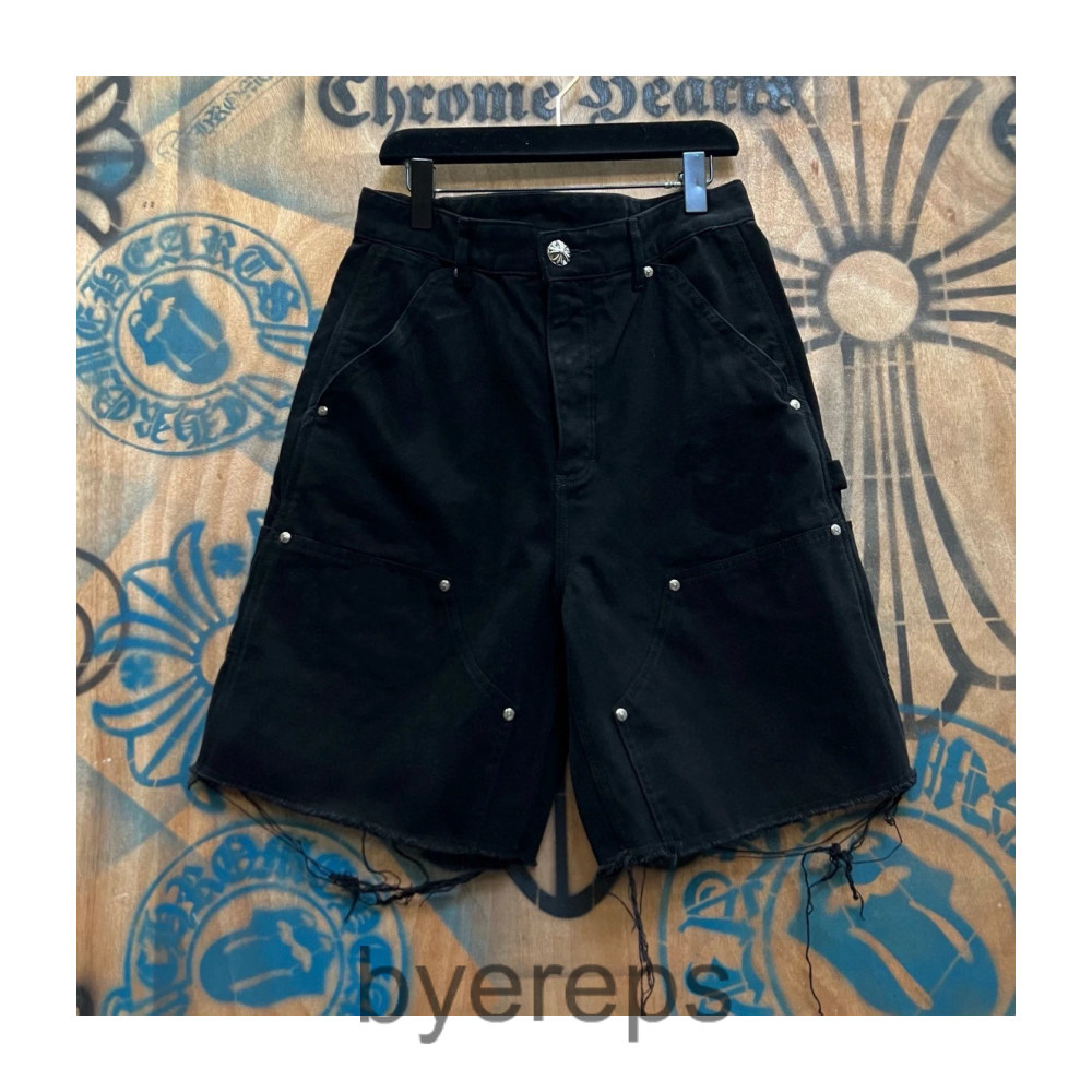 Chrome Hearts Ripped Denim Shorts