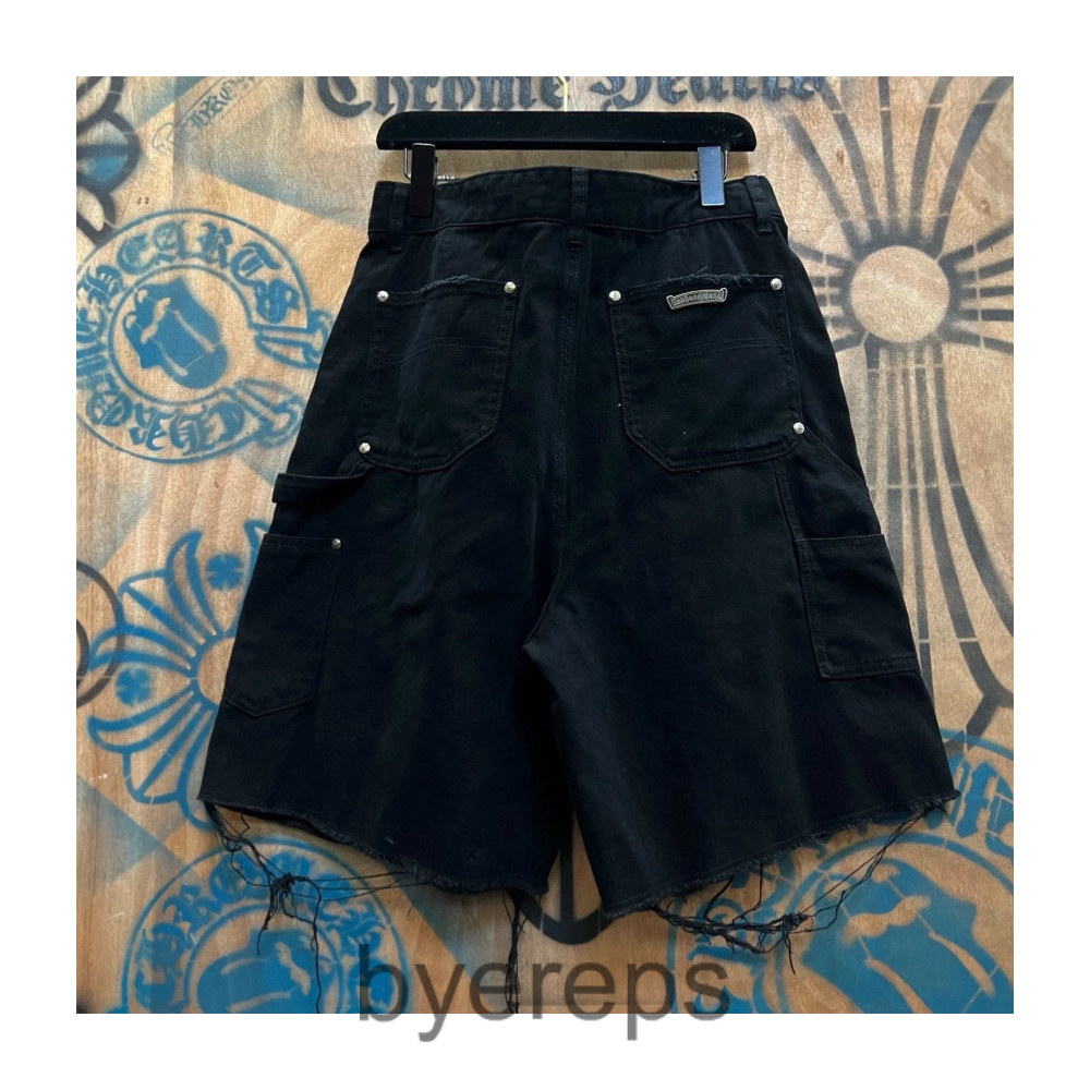 Chrome Hearts Ripped Denim Shorts — photo 3 of 4