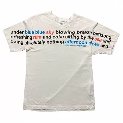 Comme des Garcons SS02 Poem Tee