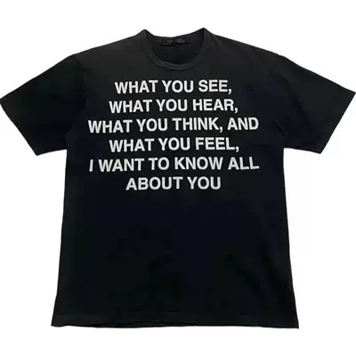 Comme des Garcons x Junya Watanabe SS02 Poem Tee