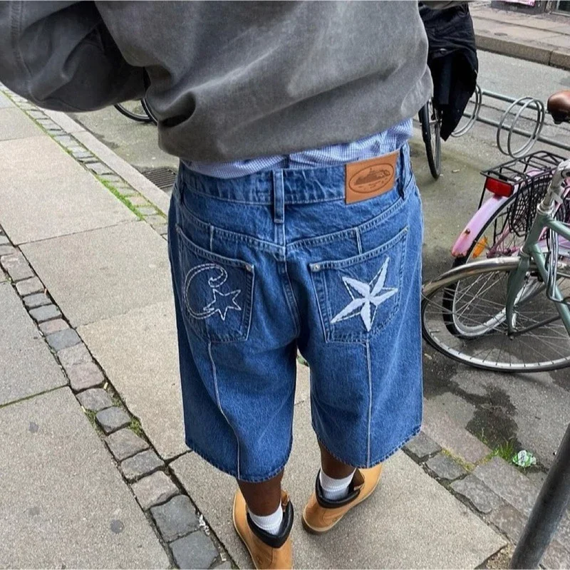 Corteiz 5-Star Denim Shorts