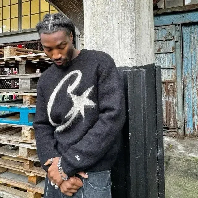 Corteiz C-Star Mohair Knit Sweater