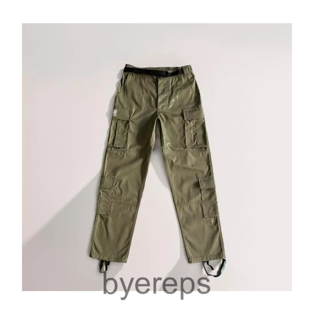 Corteiz classic cargo 5 stars black white logo pant