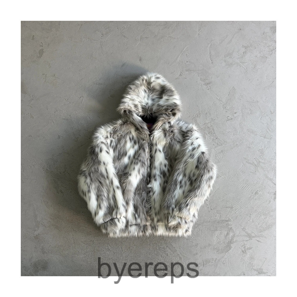 Corteiz Faux Fur Hooded Jacket