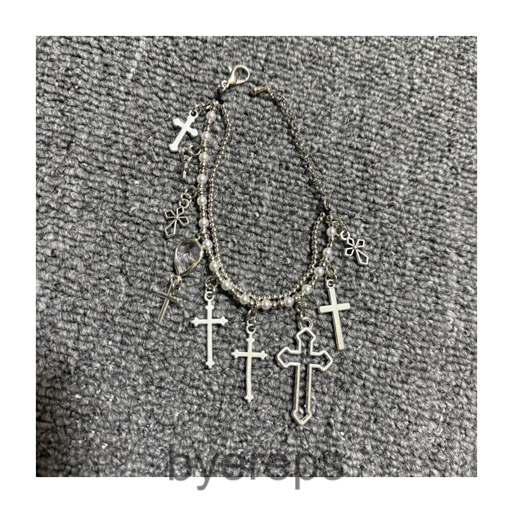 Cross Pearl Bracelet