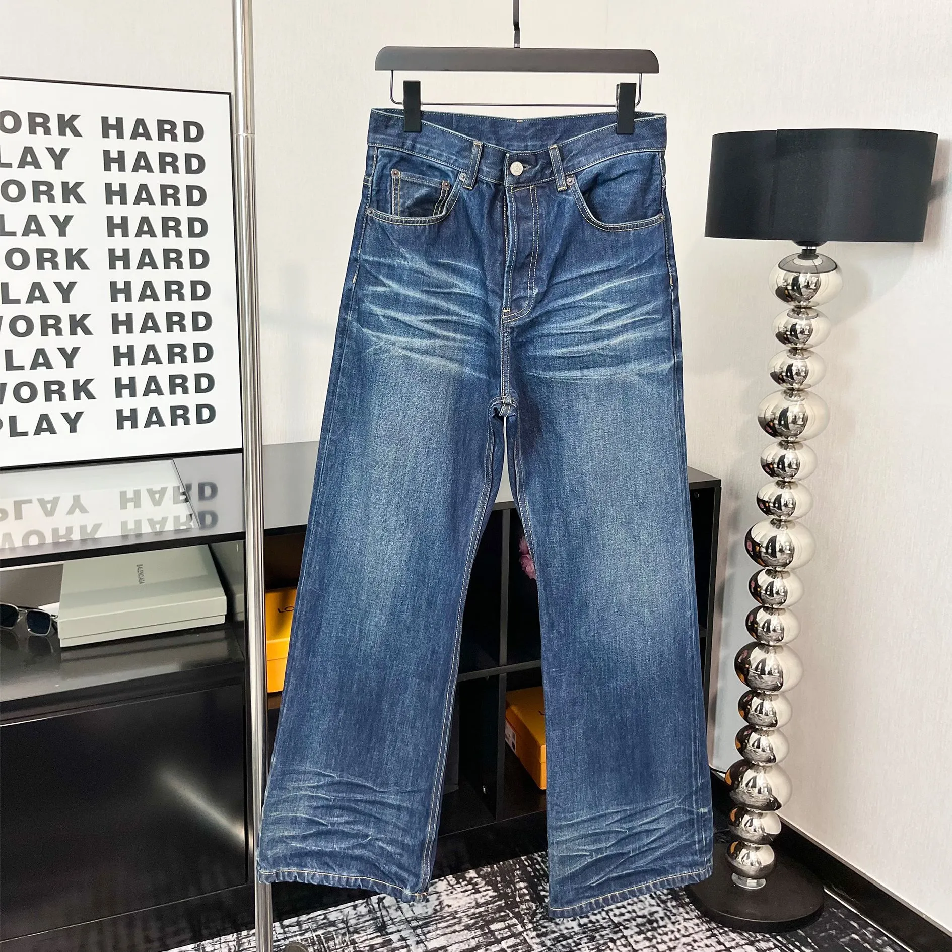 Dark Wash Wide Leg Jeans