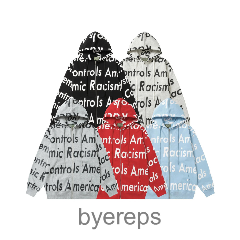 Denim Tears "Racism Controls America" Zip Ups
