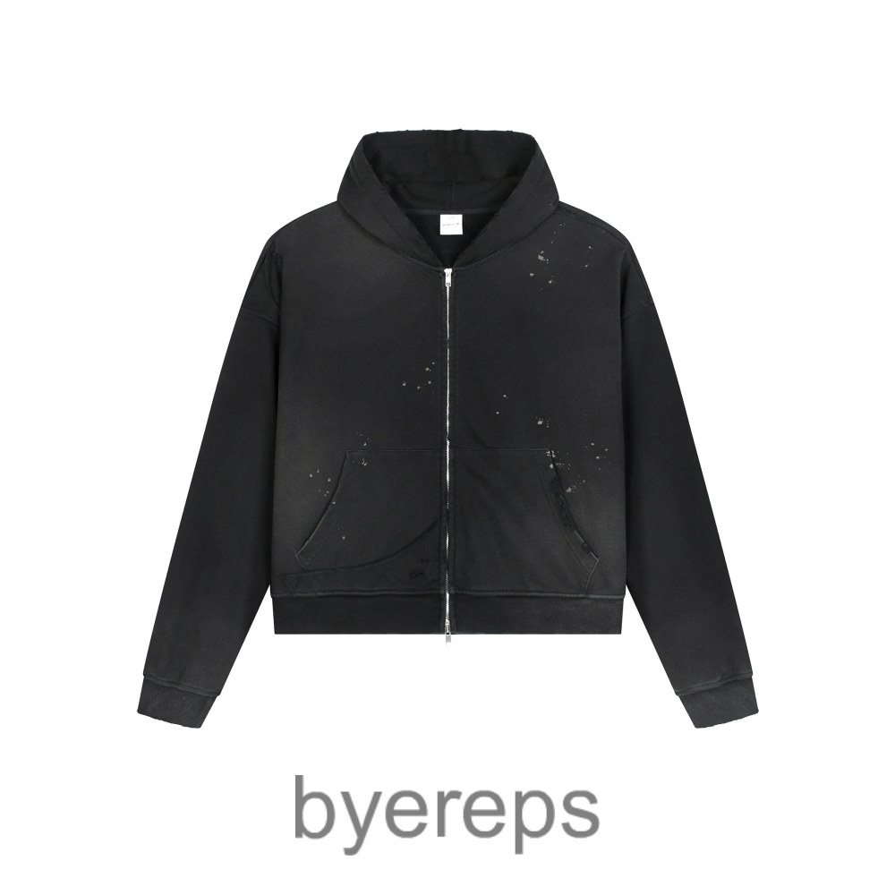 Unbranded Distressed zip-ups 404gsm — photo 3 of 4