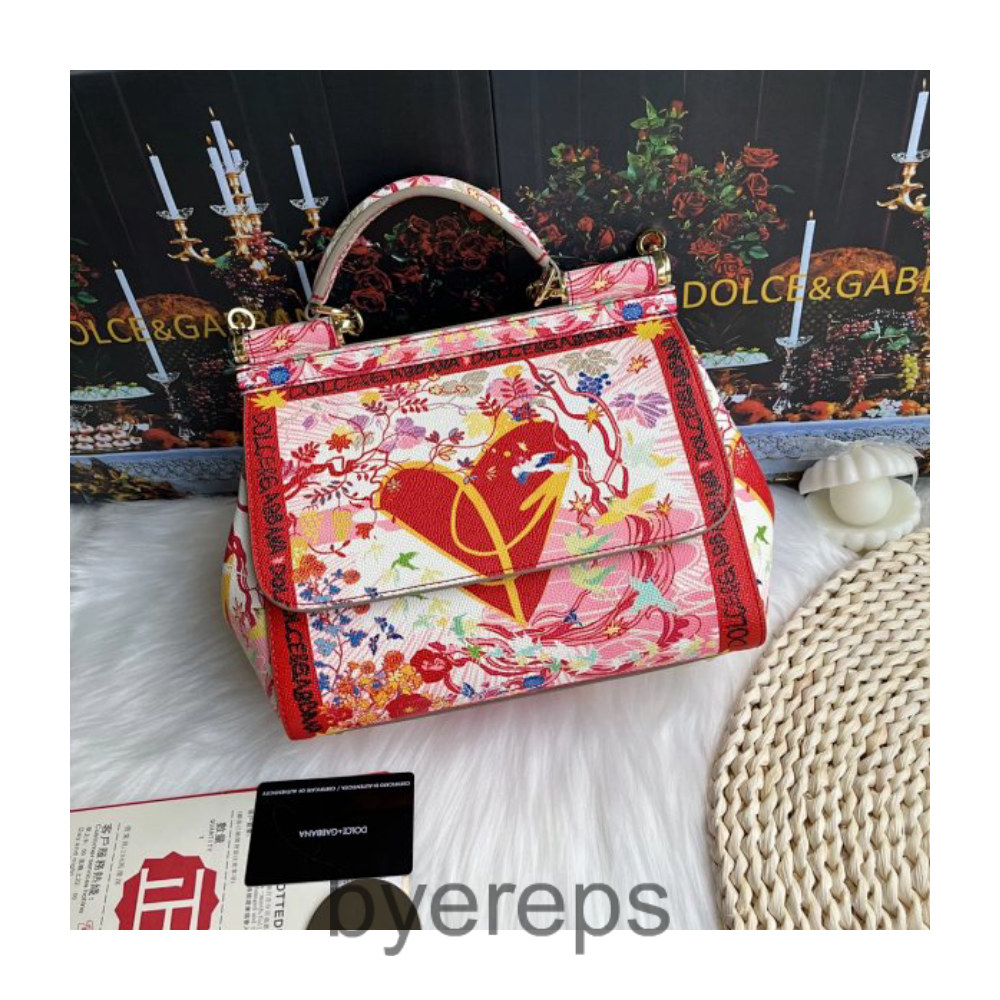 [Do1ce & Gabana] cowhide printed crossbody/portable with mirror