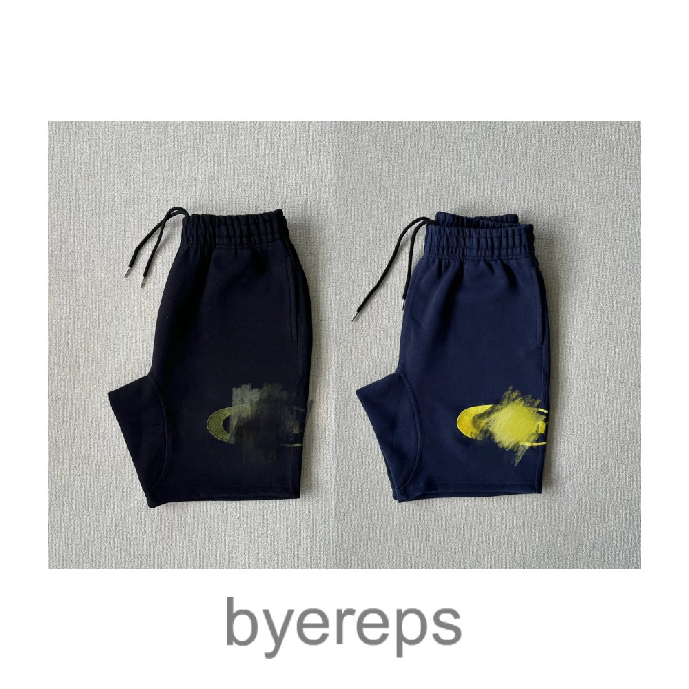 Unbranded Drama Call Shorts Navy/Yellow — photo 4 of 4