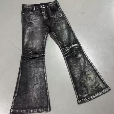 Dualpersonality Waxxed Flared Jeans