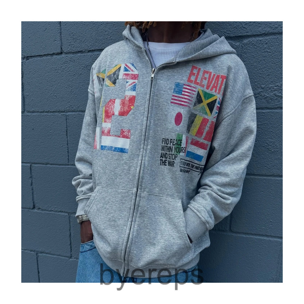 elevateww Flag Zip Up (polyester)