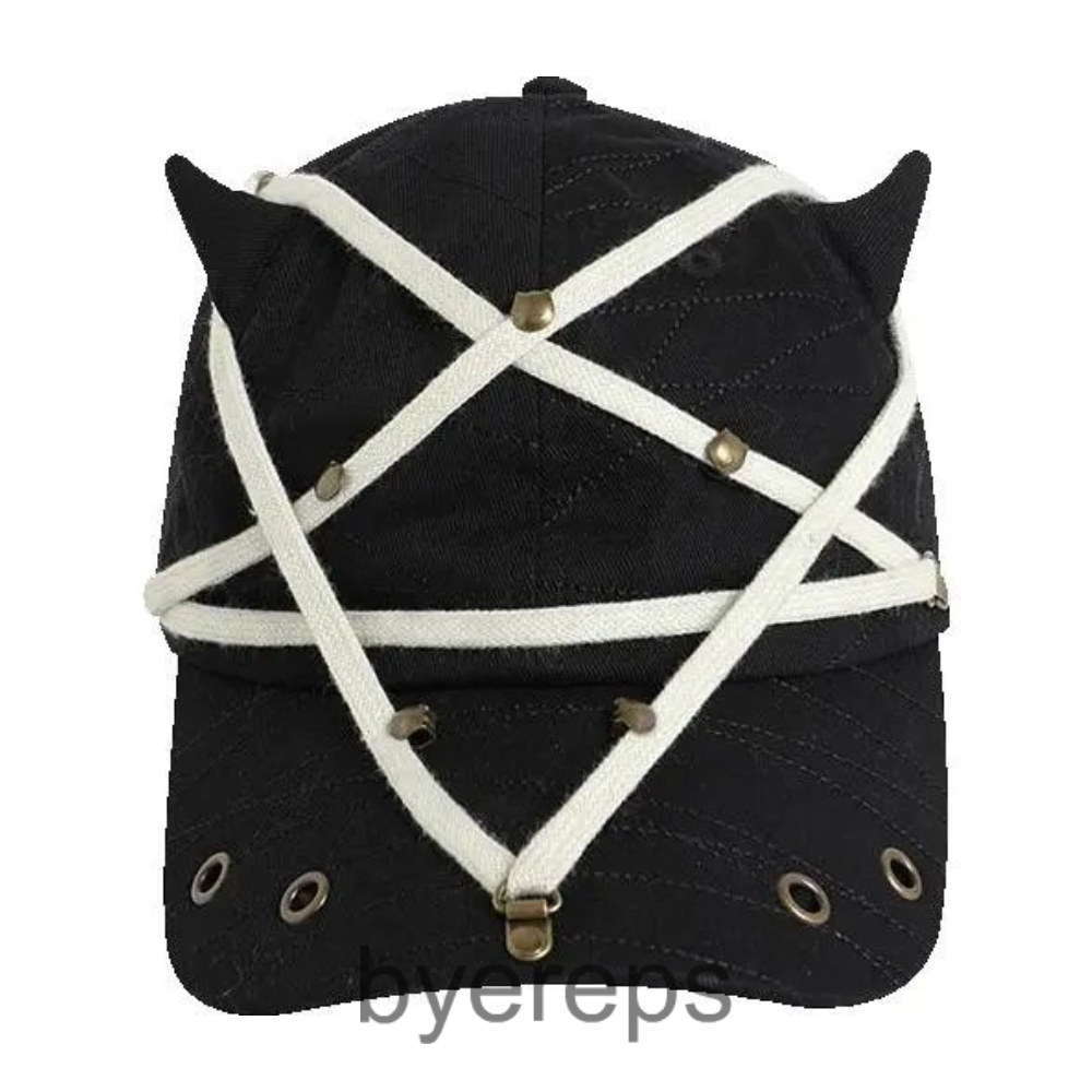 Embroidered denim baseball cap