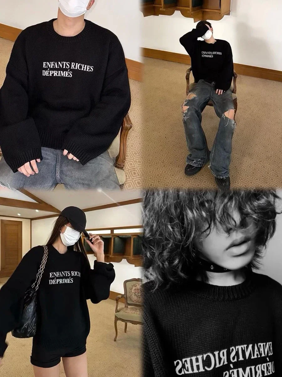 Enfants Riches Déprimés Letter Knit Sweater