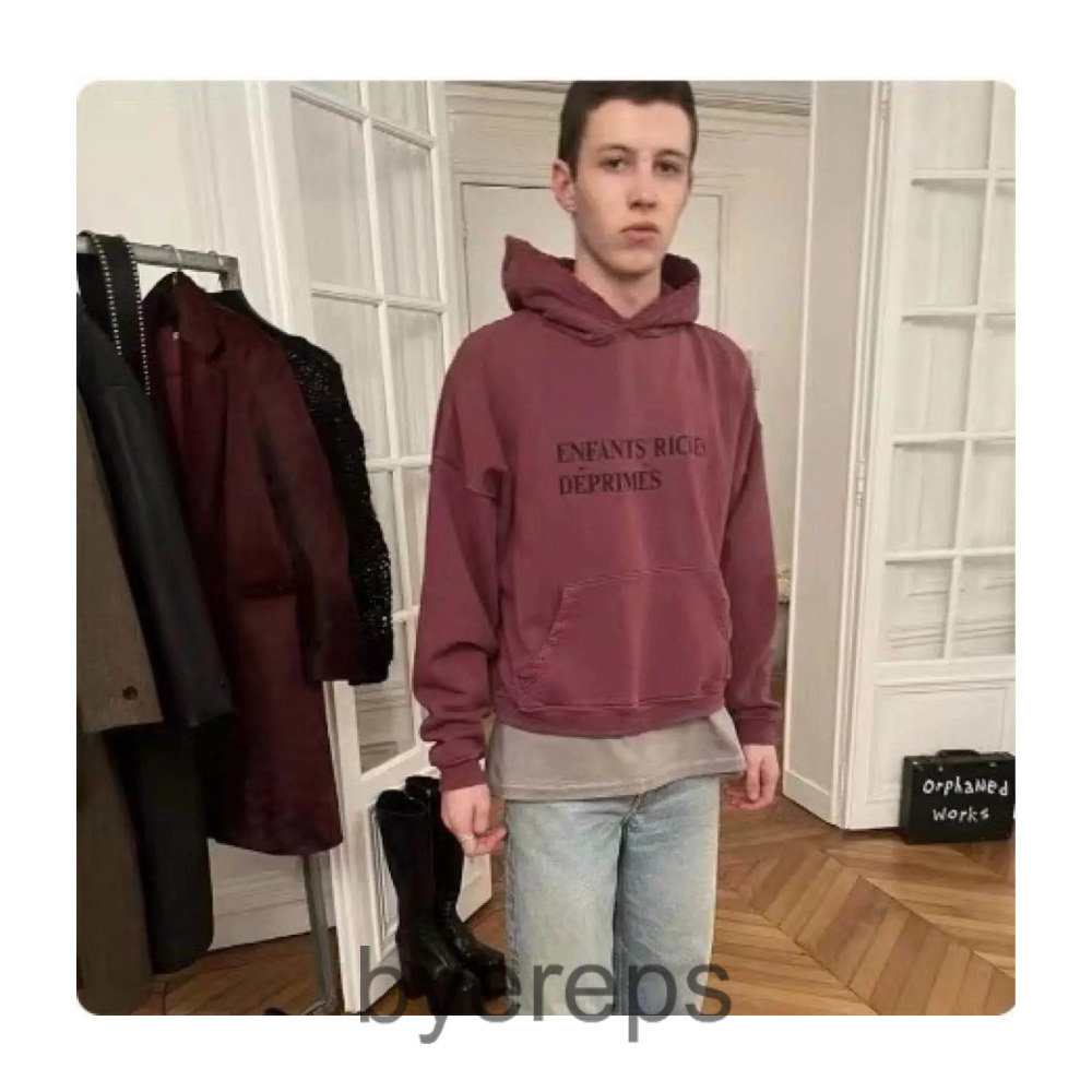 Enfants Riches Déprimés ERD Basic Logo Hoodie Red (Best Batch) — photo 2 of 4