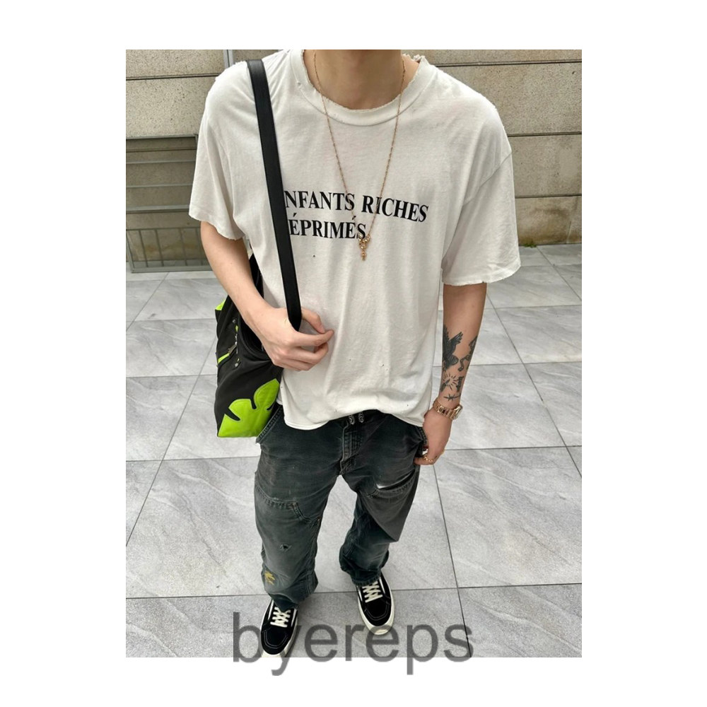 Enfants Riches Déprimés ERD Distressed White Shirt — photo 3 of 4