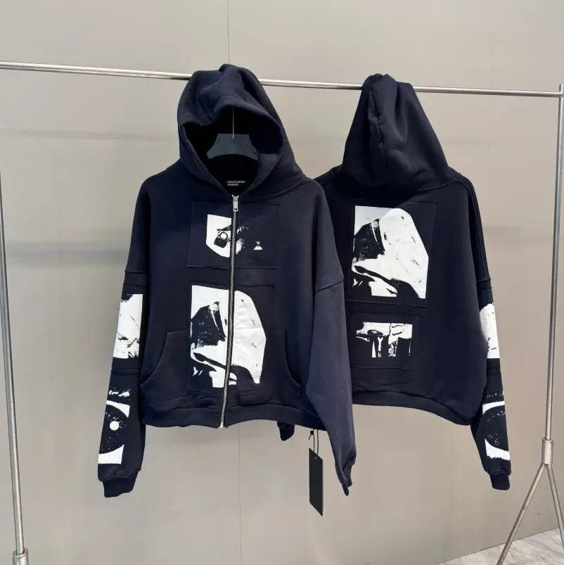 ERD Graphic Patch Zip-Up Hoodie
