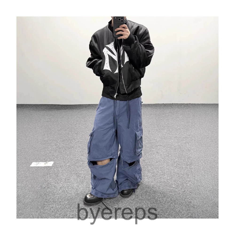ERL Blue Cargo Pants