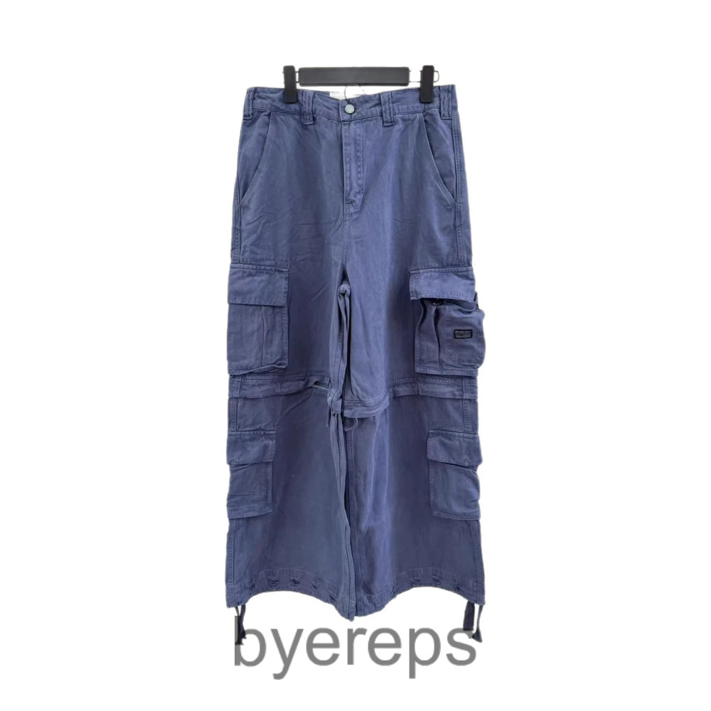Unbranded ERL Blue Cargo Pants — photo 3 of 4