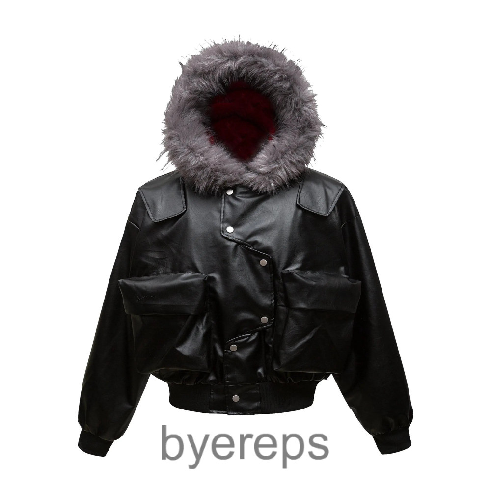 Feel Lonely Crimson leather jacket
