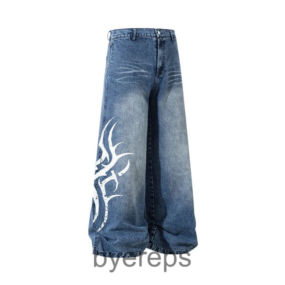 Feel Lonely Tribal baggy denim