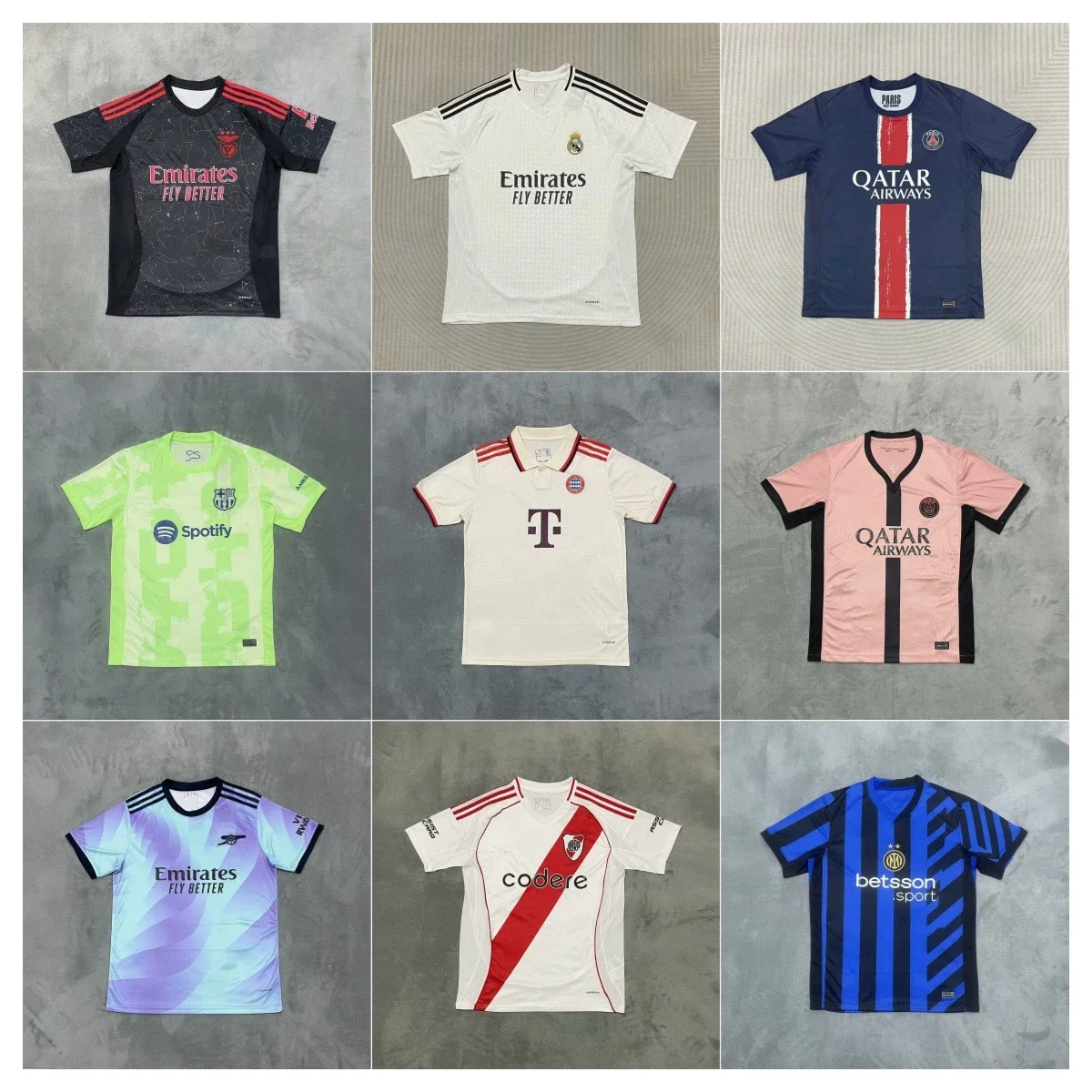 Football Club Soccer Jerseys Multi Teams