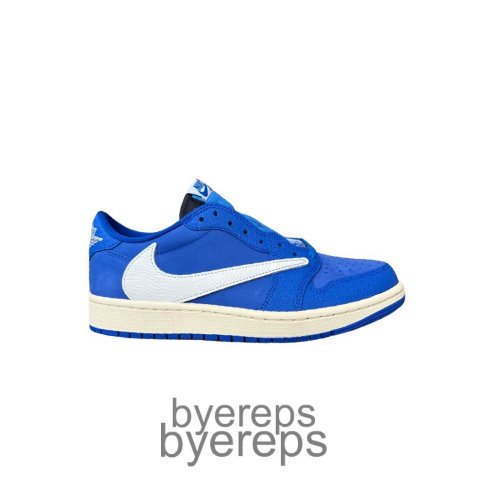 Fragment Design X Travis Scott X Air Jordan 1 Low Blue