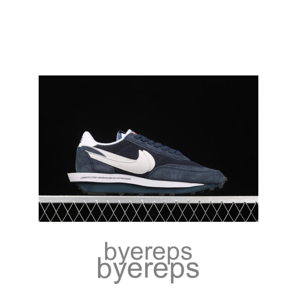 Fragment X Sacai X Ldwaffle Blue Void/Obsidian/White/White