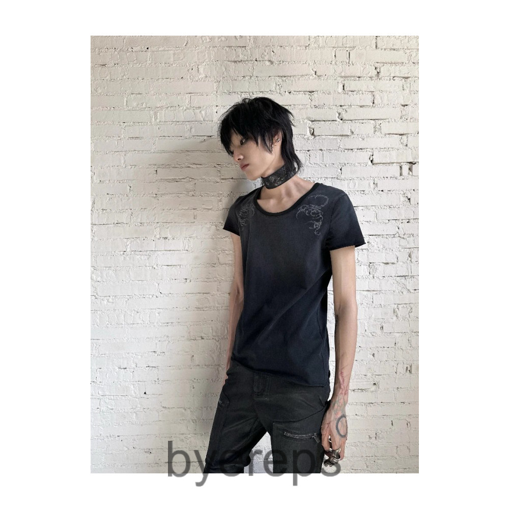 From The Island washed printed tee