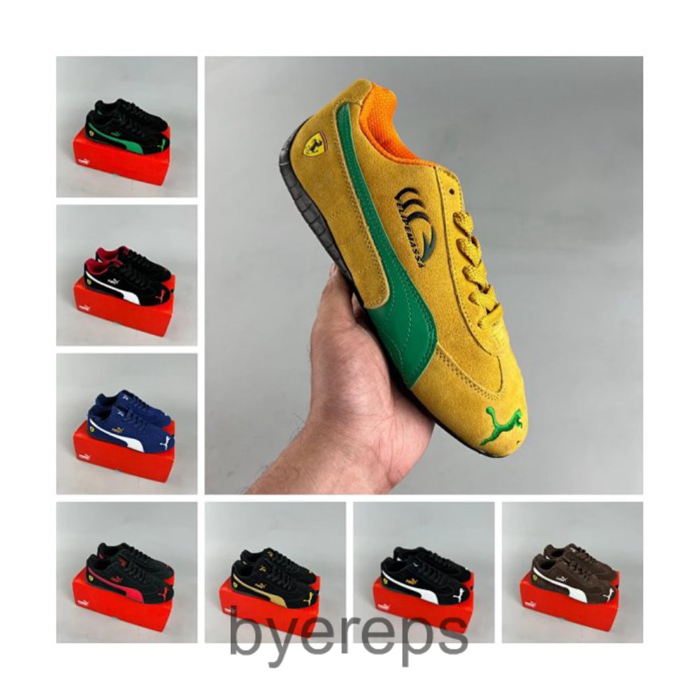 Future Cat Leather Sf Ferrari Joint Low-top Casual Shoes Racing Shoes