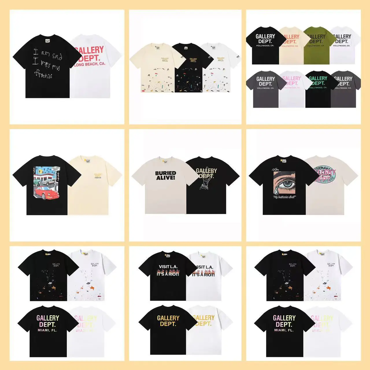 Gallery Dept. Graphic Logo T-Shirts